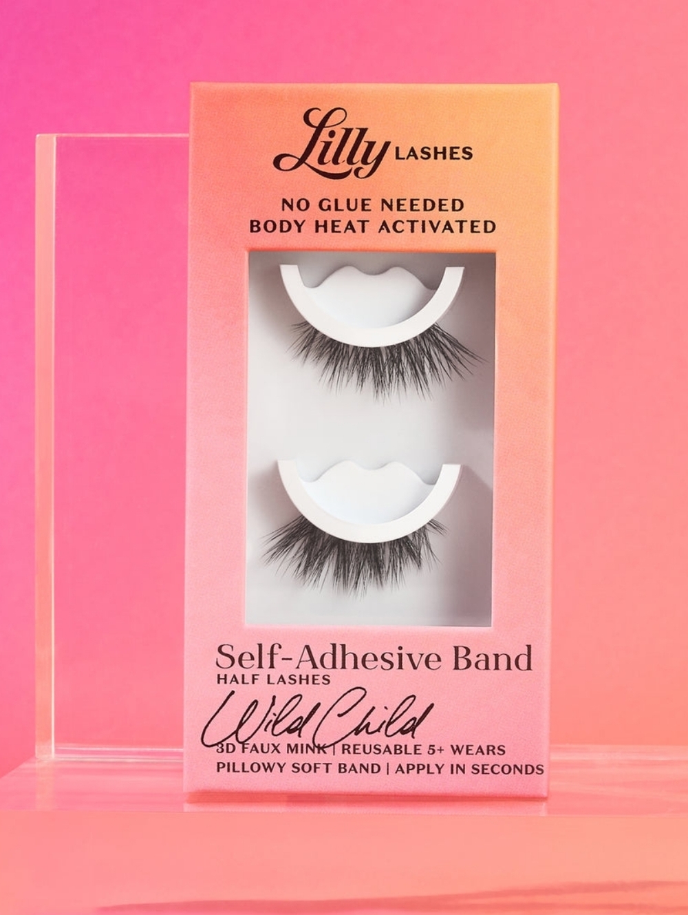 WildChild Half Lash 3d Faux Mink Reusable Lilly Lashes